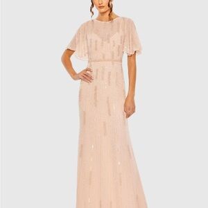 Mac Duggal Blush Maxi Dress